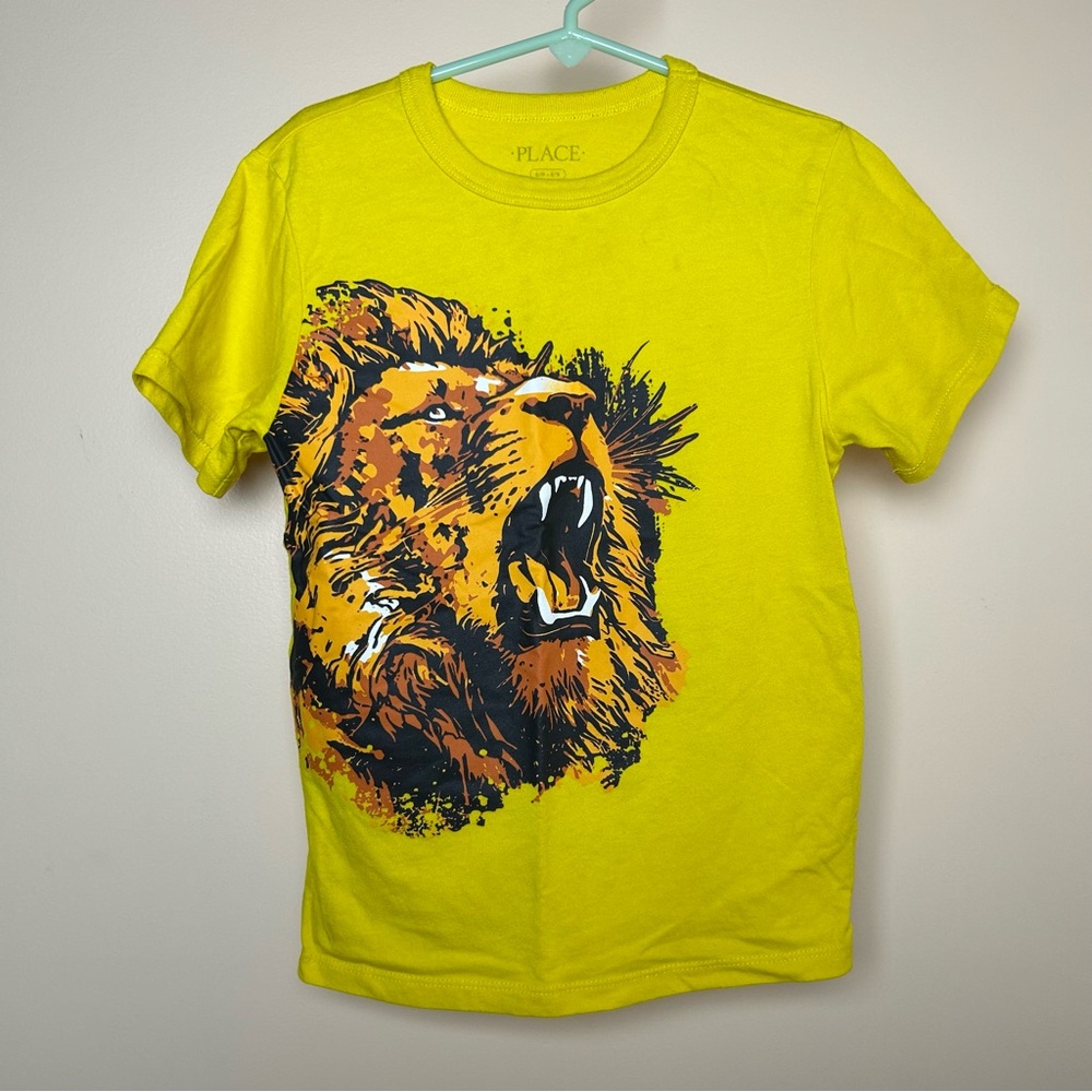 Roaring Lion Graphic Tee | Boys Size 5/6 | Yellow | The Children’s Place